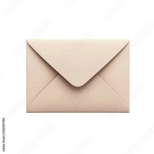 Obraz This image features a close-up of a simple, cream-colored envelope, possibly for sending mail.