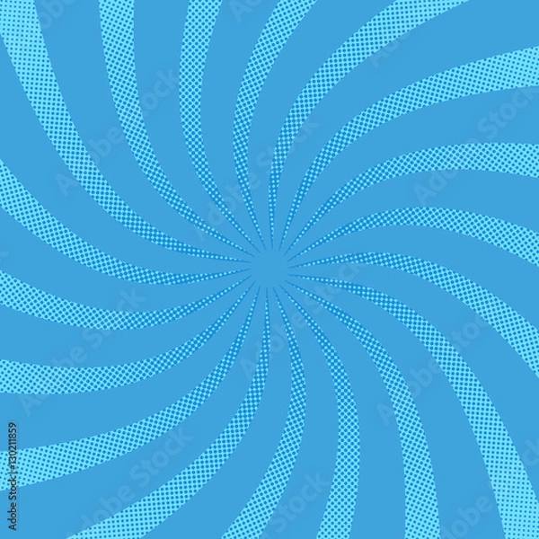 Obraz Radial swirl comic background