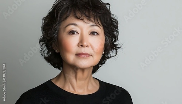 Obraz Woman's headshot, neutral background