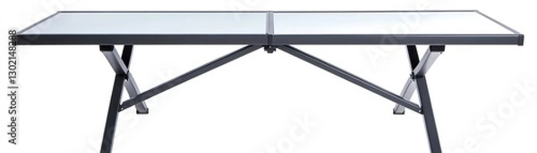 Fototapeta Modern folding table with clear top, suitable for various outdoor activities.