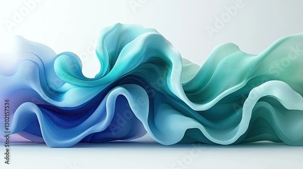 Fototapeta Abstract flowing fabric design