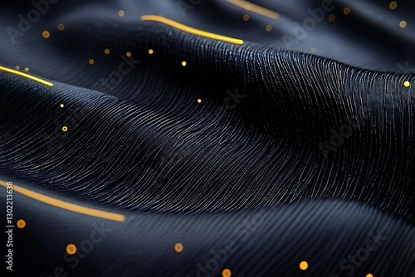 Obraz Abstract dark fabric wave pattern
