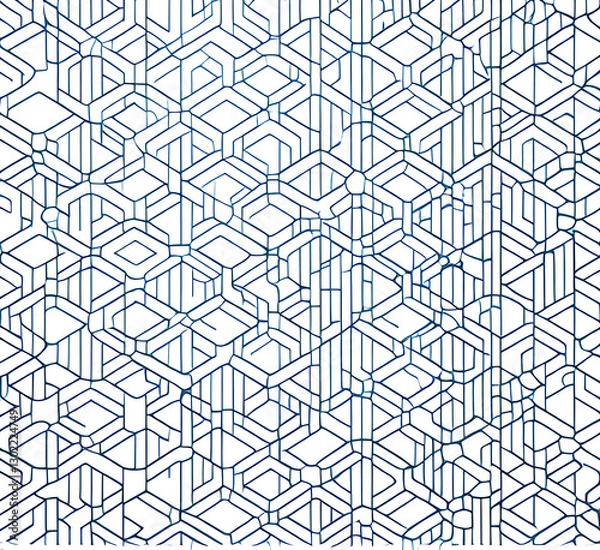 Fototapeta Soft gradient pastel waves simple background. Smooth glamour pattern Blue and white,Gradient vector texture for landing page,apps,women poster,generative ai