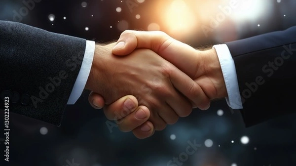 Fototapeta 握手する手のクローズアップ