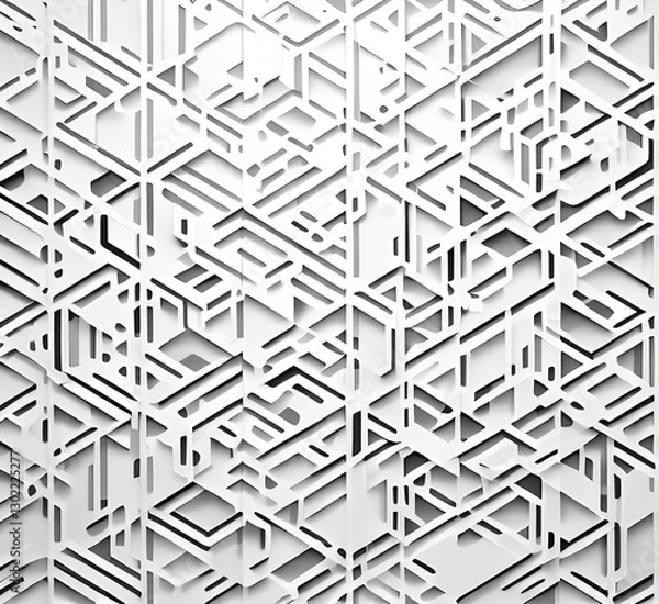 Fototapeta Soft gradient pastel waves simple background. Smooth glamour pattern Blue and white,Gradient vector texture for landing page,apps,women poster,generative ai