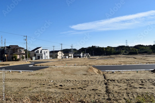 Fototapeta 開発中の住宅地