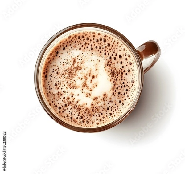 Fototapeta Aromatic Cocoa Drink in a Brown Mug