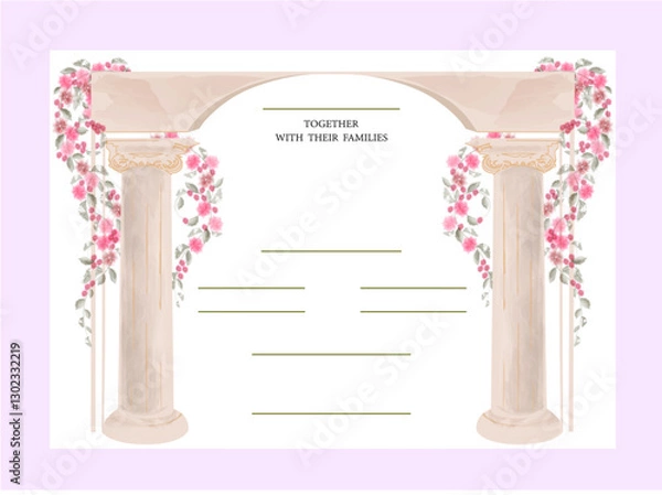 Obraz wedding invitation card