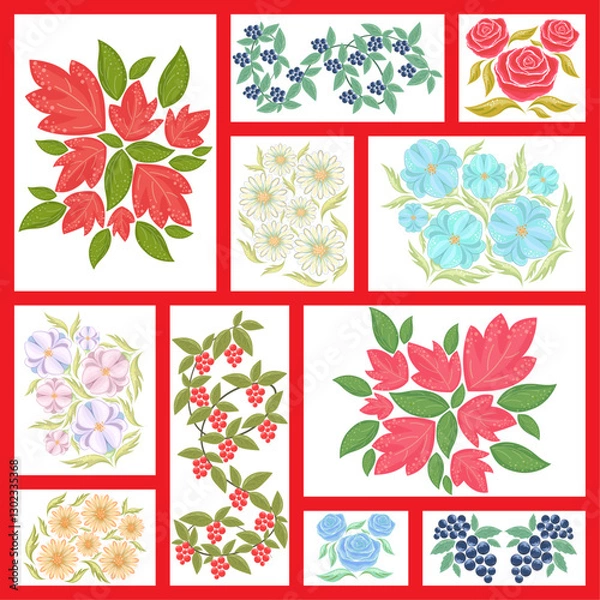 Obraz vector illustration set of colours