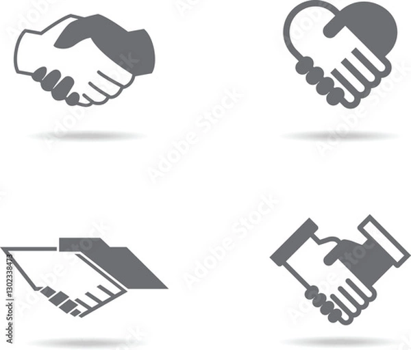 Obraz Handshake icons