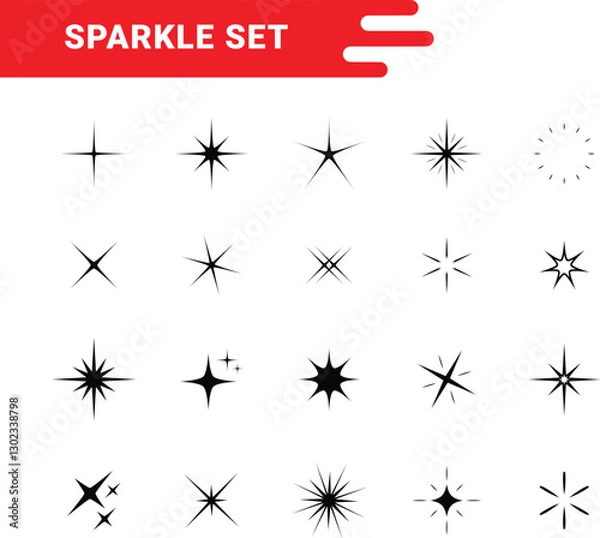 Obraz Sparkle set