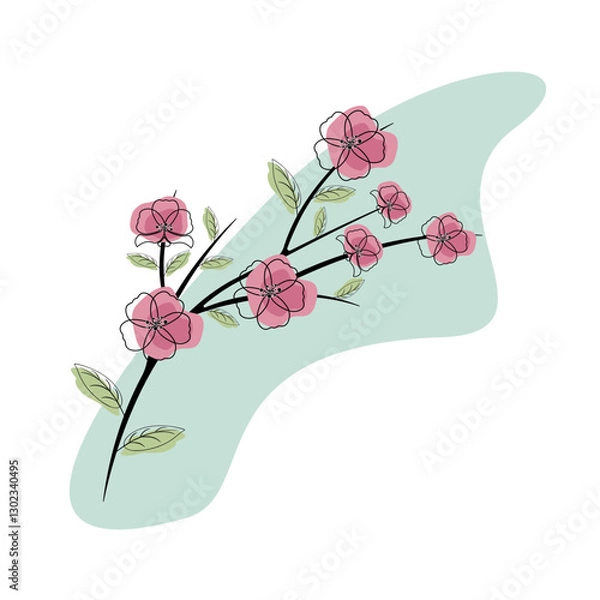 Obraz pink orchid flower