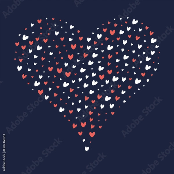 Obraz Infinite Love – A Heart of Hearts Design Filled with Affection