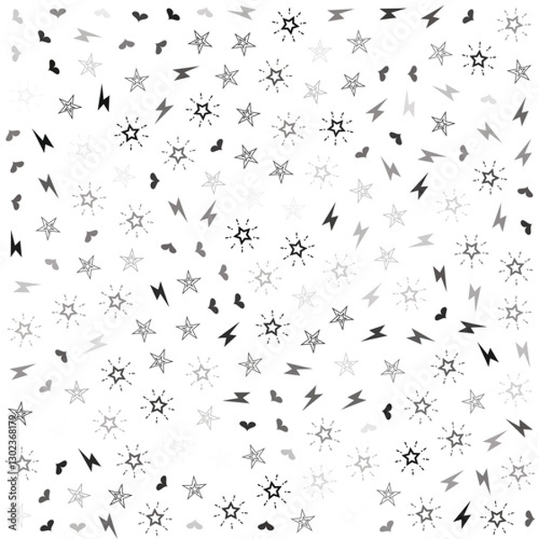 Obraz Minimalist Sky Elements Seamless Pattern