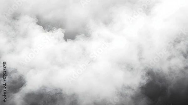 Fototapeta Mysterious fog texture background in high resolution, featuring soft, swirling mist with hyperrealistic detail. Perfect for atmospheric designs, moody landscapes, and dreamy digital artwork.