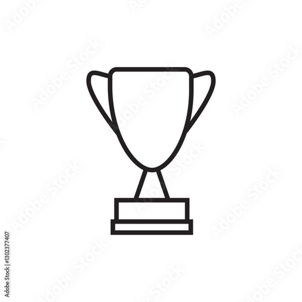 Obraz trophy design template icon vector illustration