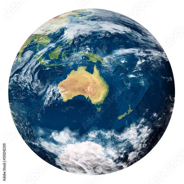 Obraz Planeta Ziemia z chmurami, Australia - Planeta Ziemia z chmurami, Australia