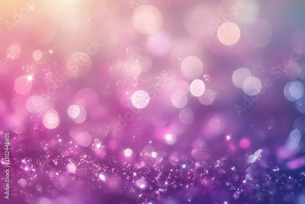 Fototapeta Abstract bokeh background of pink and purple lights