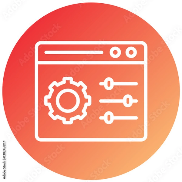 Fototapeta Vector Design Control Panel Icon Style