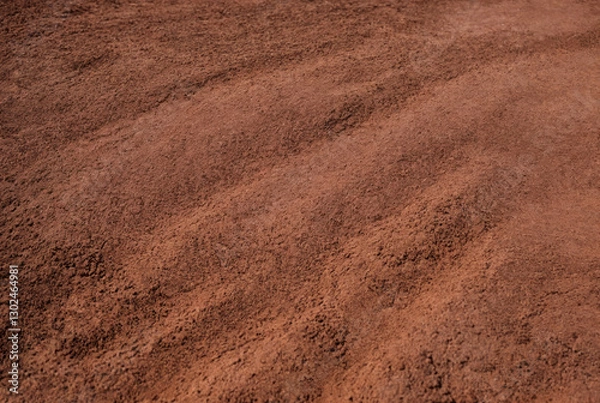 Obraz Background of fertile soil. Textured ground surface as background, top view