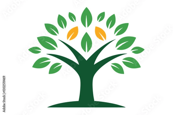 Fototapeta Creative educational tree logo vector illustrations perfect for branding, design, and microstock sites.