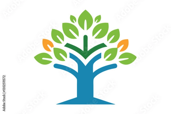 Fototapeta Creative educational tree logo vector illustrations perfect for branding, design, and microstock sites.