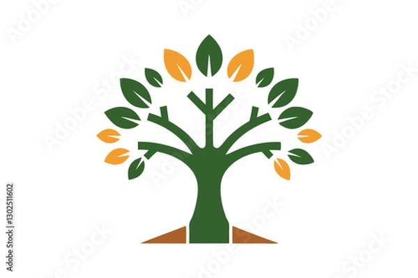 Fototapeta Creative educational tree logo vector illustrations perfect for branding, design, and microstock sites.
