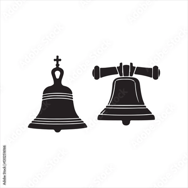 Obraz bell on a white background