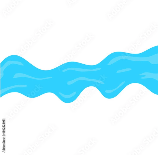 Obraz water flow river clipart vector 