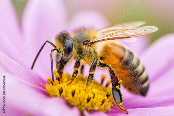 Fototapeta bee on flower