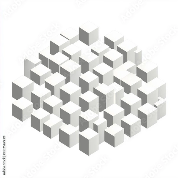 Fototapeta abstract 3d cubes