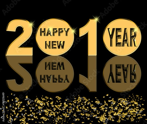 Obraz Happy new year 2010