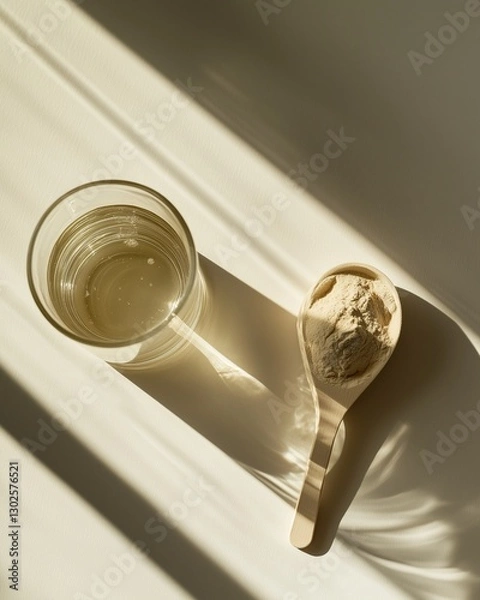 Obraz Protein powder and spoon