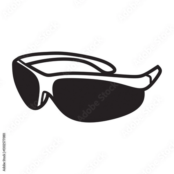 Fototapeta simple left facing welding goggles vector