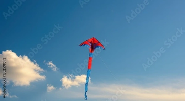 Fototapeta red kite in the sky