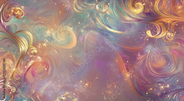 Fototapeta Abstract colored background on the theme of space
