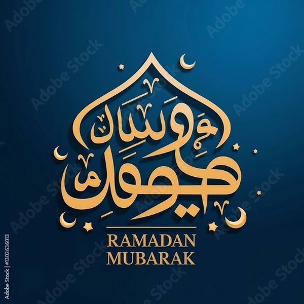 Obraz Ramadan Mubarak Poster Design(AI)
