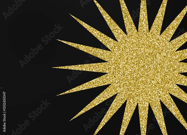 Fototapeta Sparkle star with glitter background luxury shiny glimmer festive backdrop