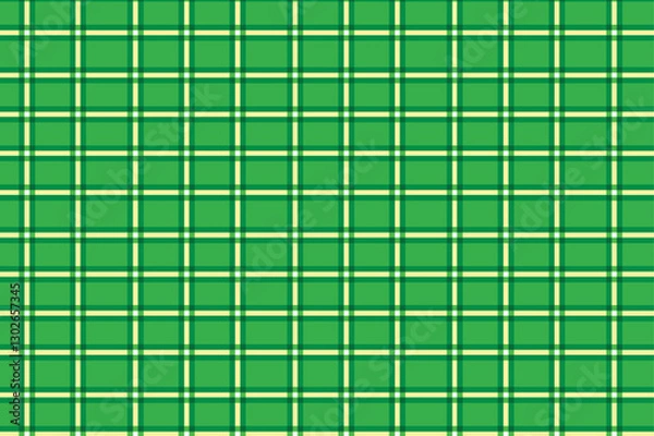 Fototapeta Green and white brawn plaid well pattern design for textile and fashion projects