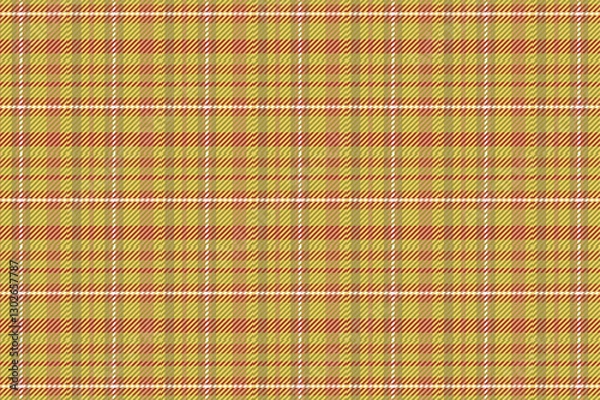 Fototapeta Yellow and white brawn plaid well pattern design for textile and fashion projects