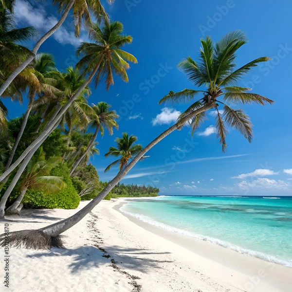 Fototapeta landscape tropical vacation palm summer