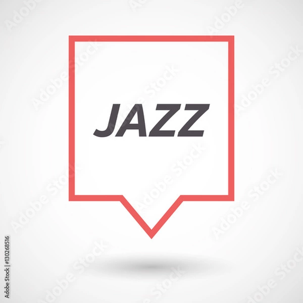 Fototapeta Isolated tooltip with    the text JAZZ