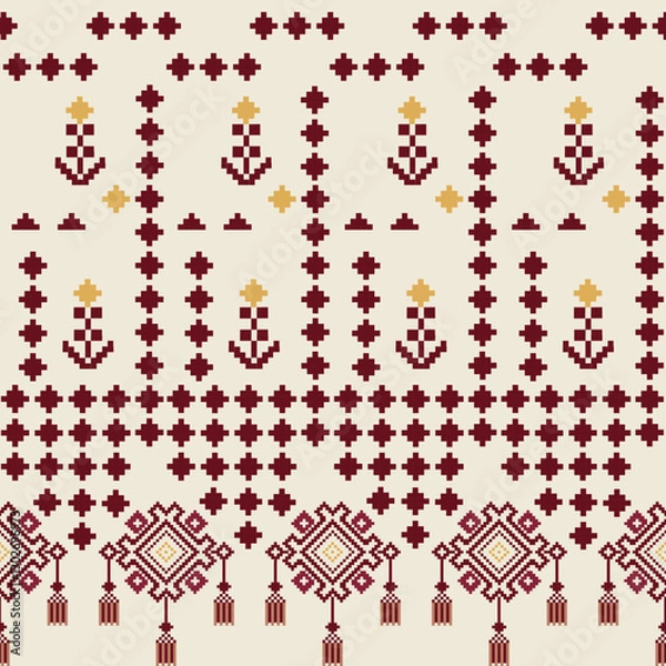 Obraz seamless pattern with pixel