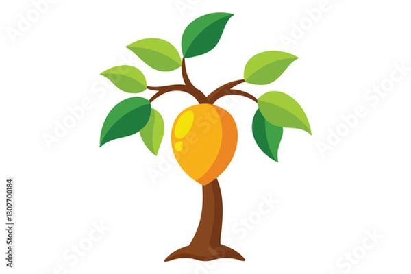 Fototapeta Creative Mango Tree Vector Illustrations for Microstock Sites