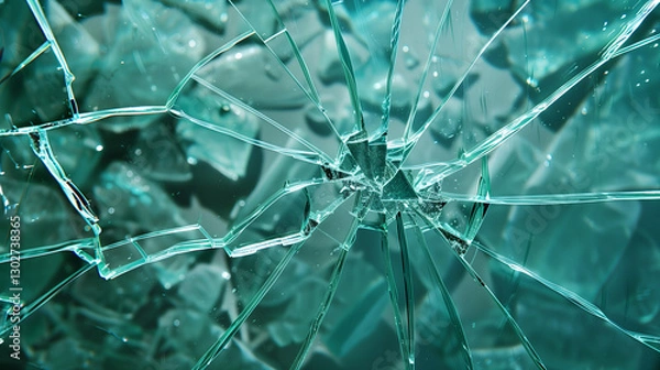 Obraz broken glass background