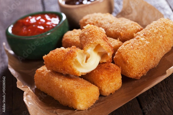 Obraz Breaded mozzarella sticks