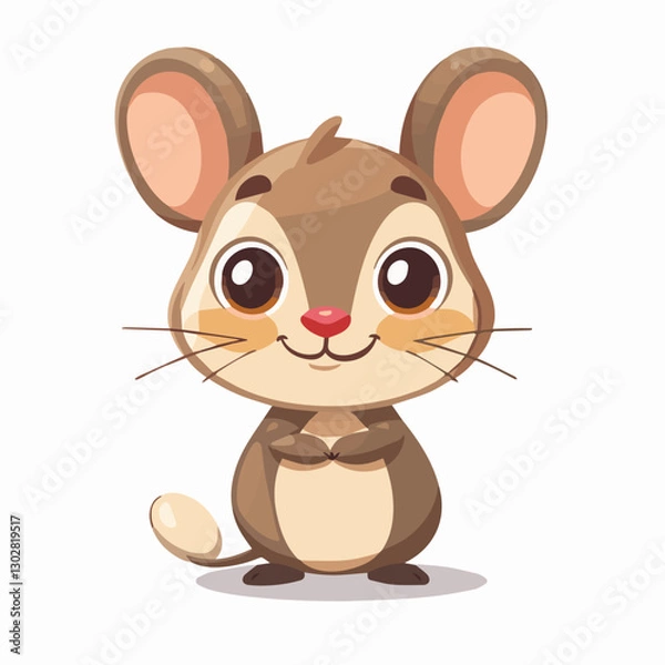 Obraz cute, animal, character, vector, cartoon, illustration, happy, set, design, graphic, funny, baby, zoo, art, adorable, background, collection, giraffe, children, isolated, lion, child, bear, print, wil