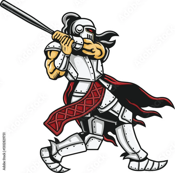 Obraz spartan mascot baseball logo vector illustration