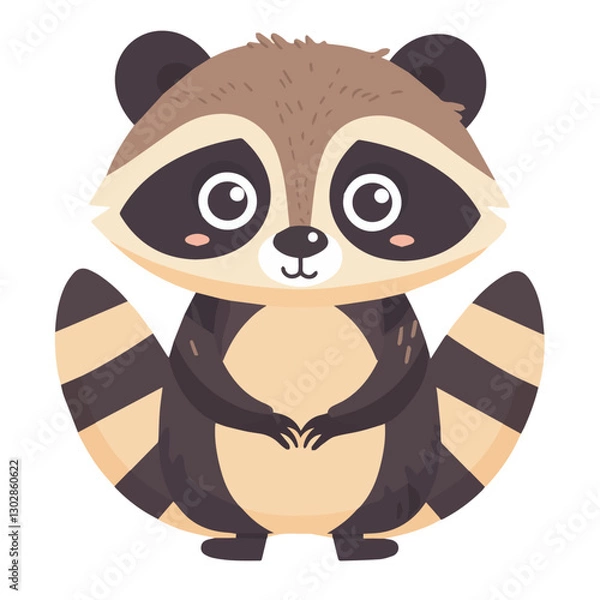 Obraz cute, animal, character, cartoon, vector, illustration, happy, set, graphic, design, baby, funny, zoo, art, background, adorable, collection, isolated, giraffe, children, bear, child, lion, wild, prin