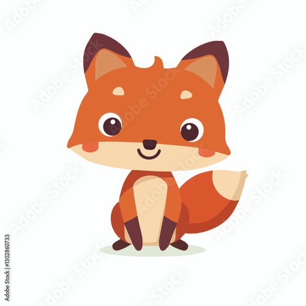 Obraz cute, animal, character, cartoon, vector, illustration, happy, set, graphic, design, baby, funny, zoo, art, background, adorable, collection, isolated, giraffe, children, bear, child, lion, wild, prin